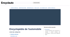 Desktop Screenshot of encyclauto.fr