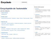 Tablet Screenshot of encyclauto.fr